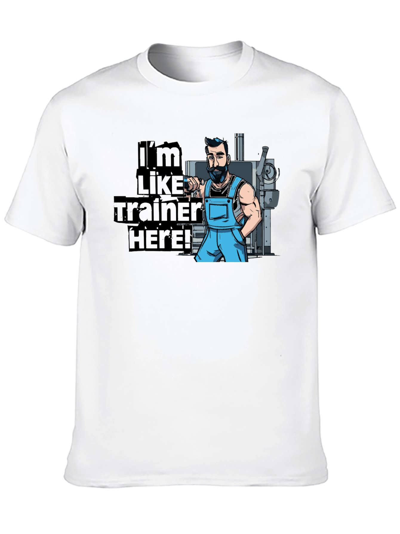 Im Like Trainer Here! Black Graphic T-Shirt