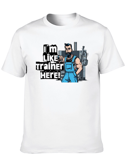 Im Like Trainer Here! Black Graphic T-Shirt