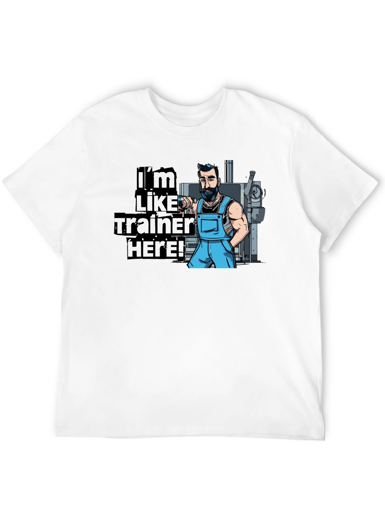 Im Like Trainer Here! Black Graphic T-Shirt