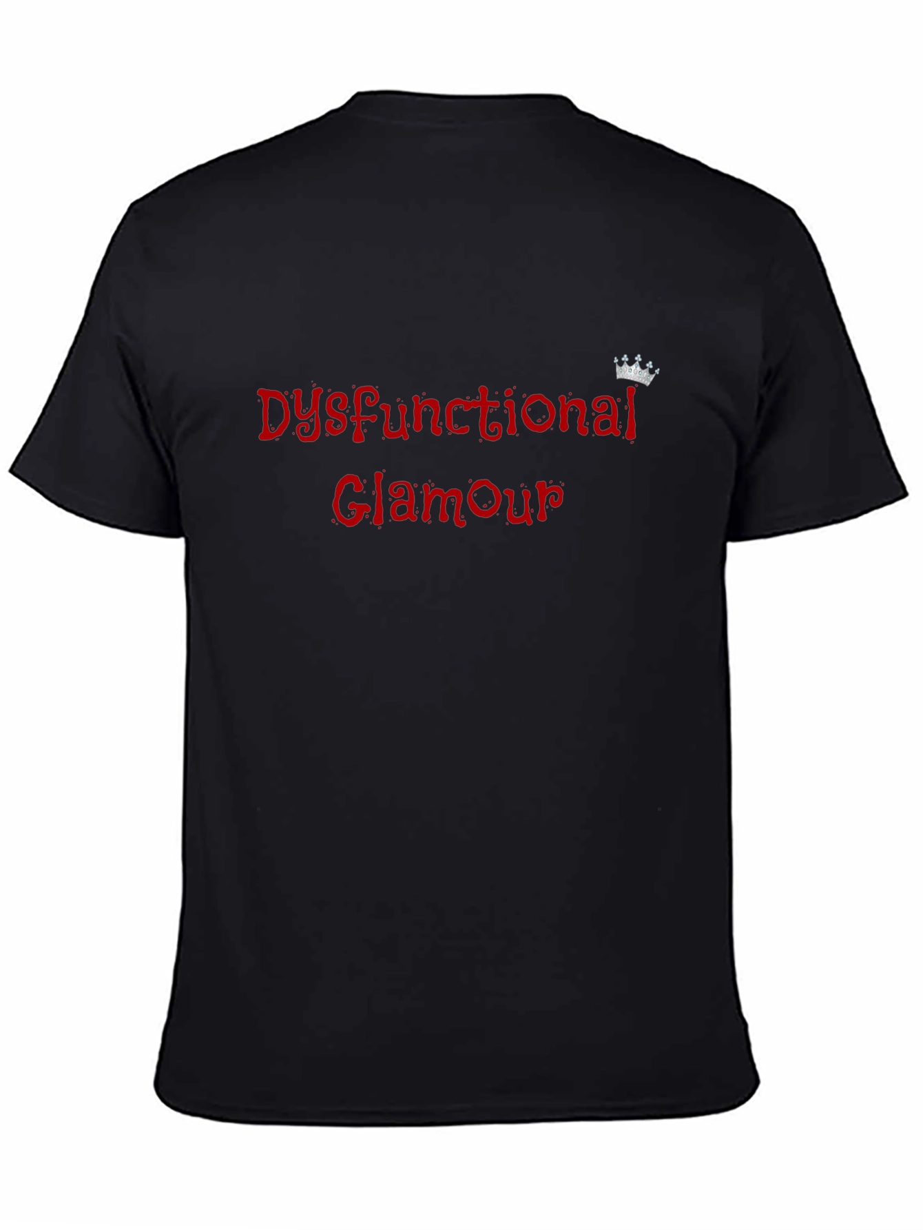 Dysfunctional Glamour Black Graphic Tee