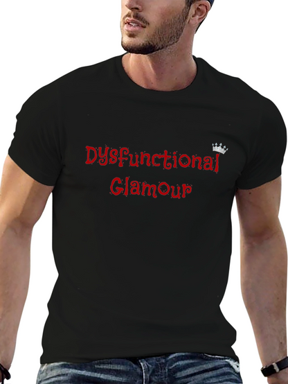 Dysfunctional Glamour Black Graphic Tee