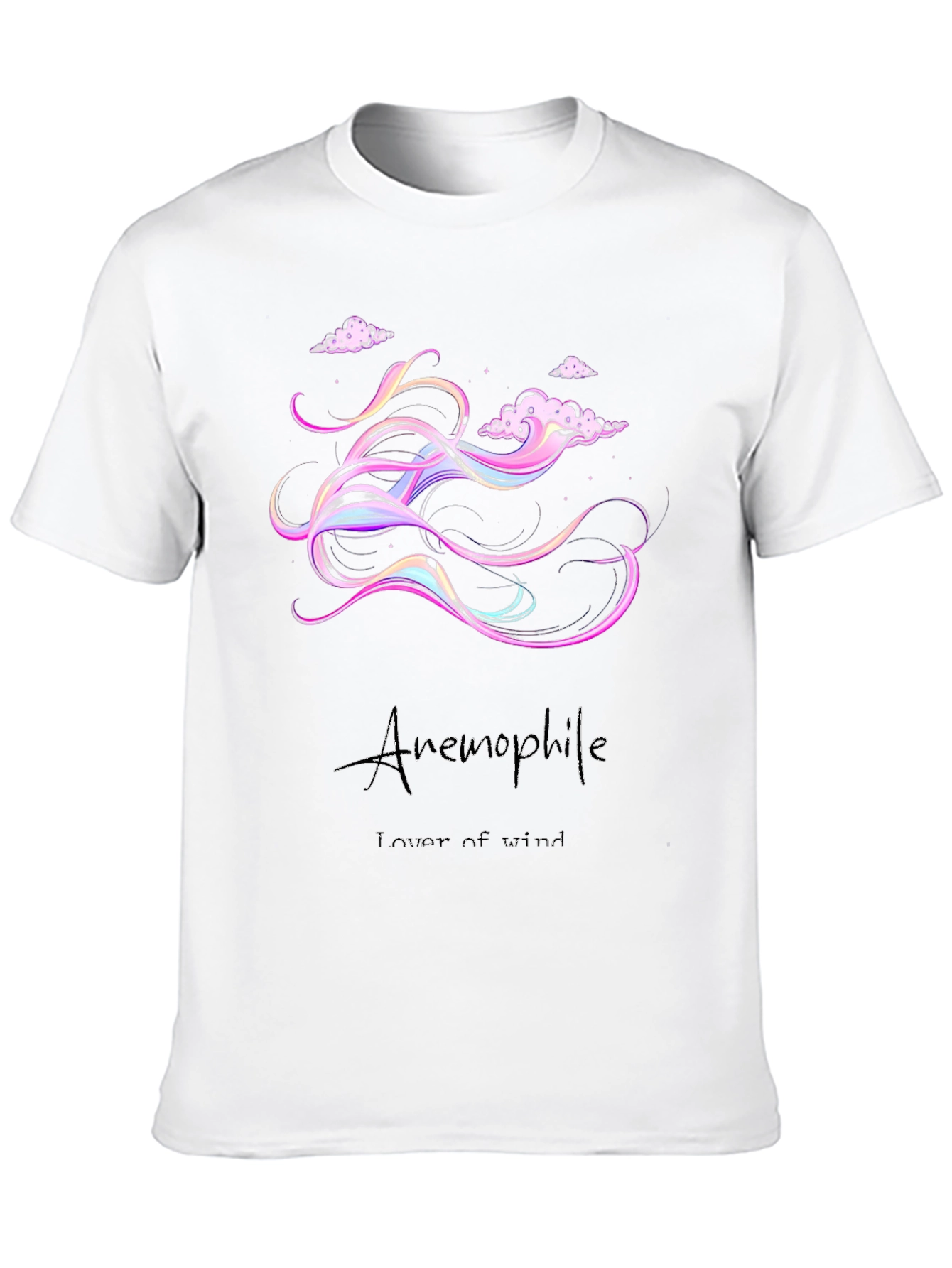 Anemophile T-Shirt: Dreamy Wind Design Soft Cotton