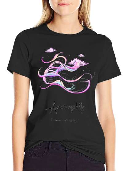 Anemophile T-Shirt: Dreamy Wind Design Soft Cotton