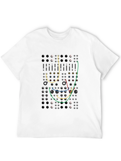 Modular Synth Graphic T-Shirt - Black