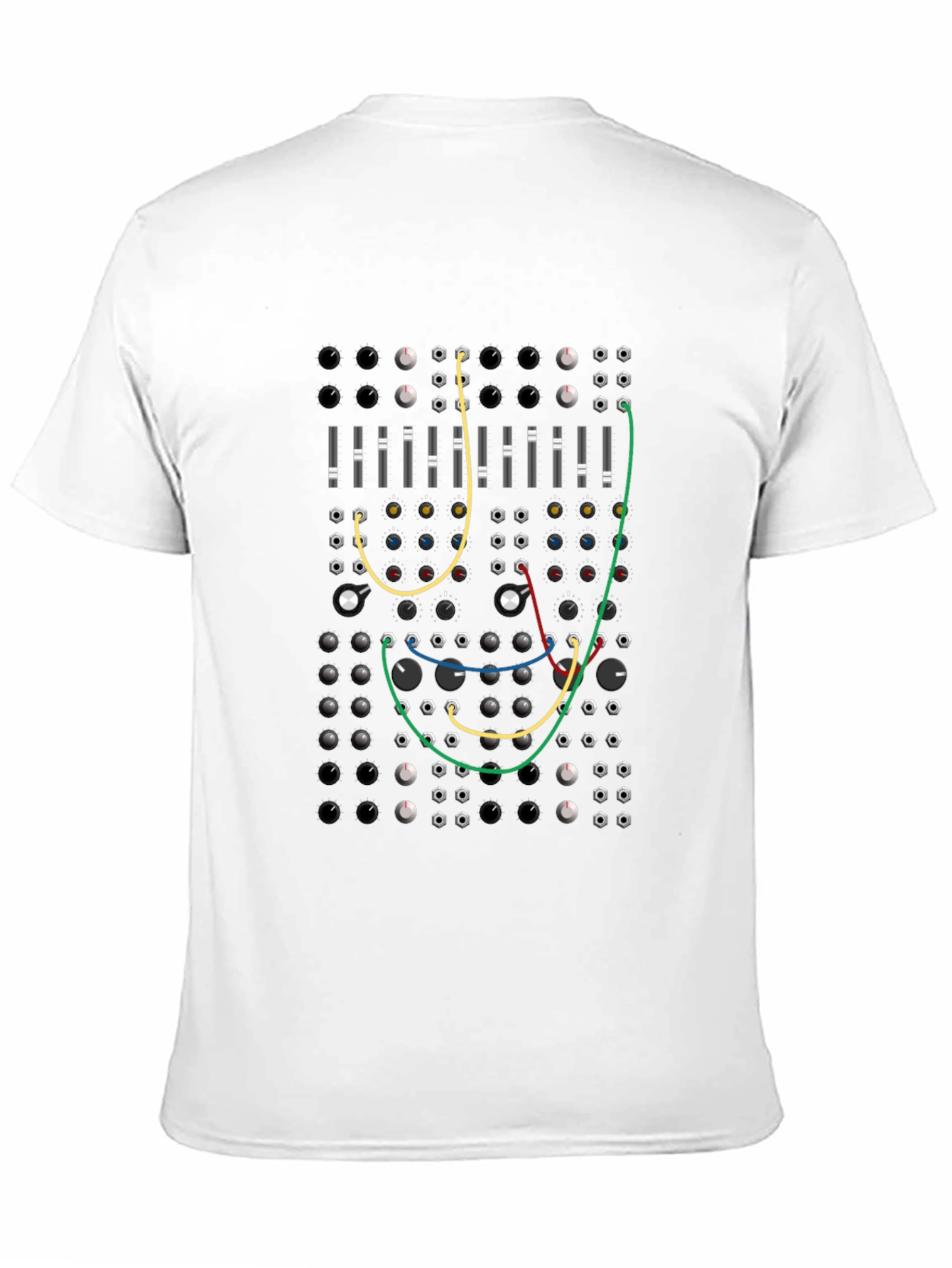 Modular Synth Graphic T-Shirt - Black