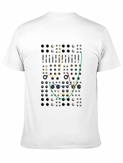 Modular Synth Graphic T-Shirt - Black