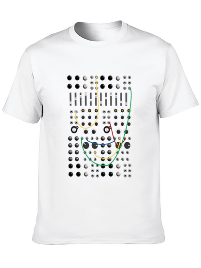 Modular Synth Graphic T-Shirt - Black