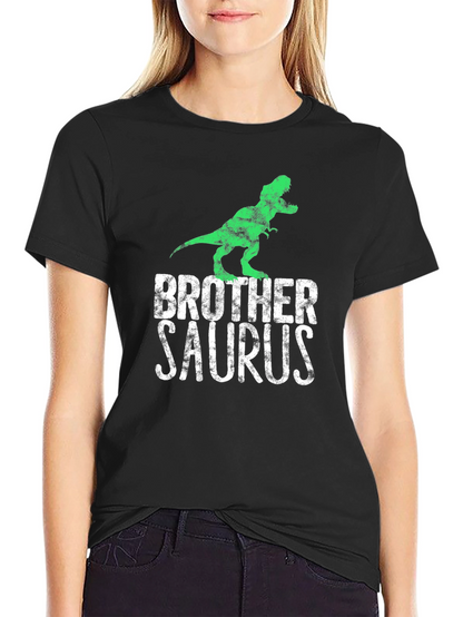 Brother Saurus T-Rex Graphic Tee - Black