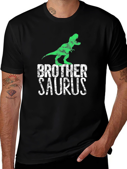 Brother Saurus T-Rex Graphic Tee - Black