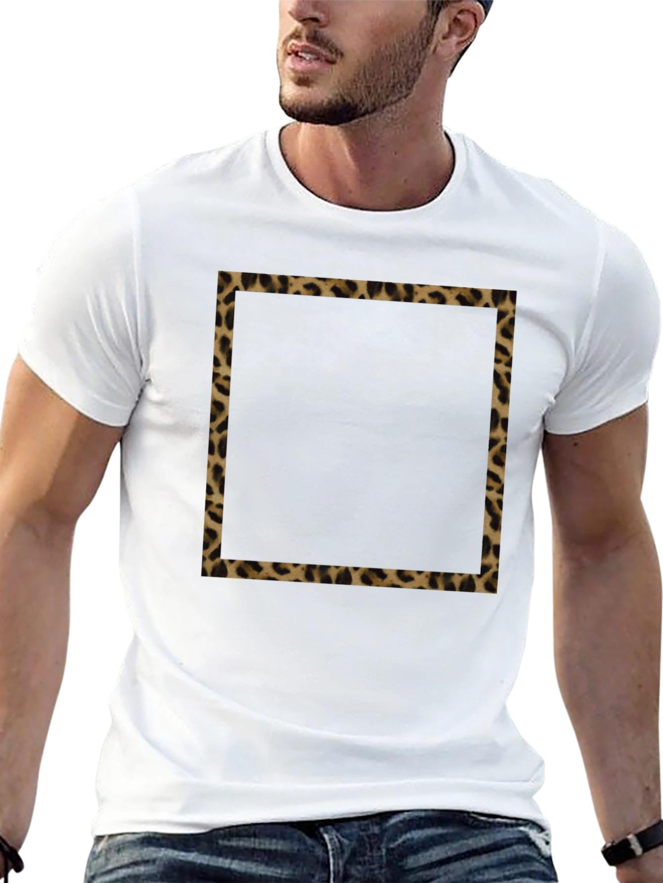 Leopard Border T-Shirt