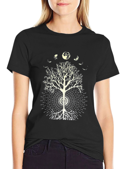 Moon Phase Tree Graphic Tee