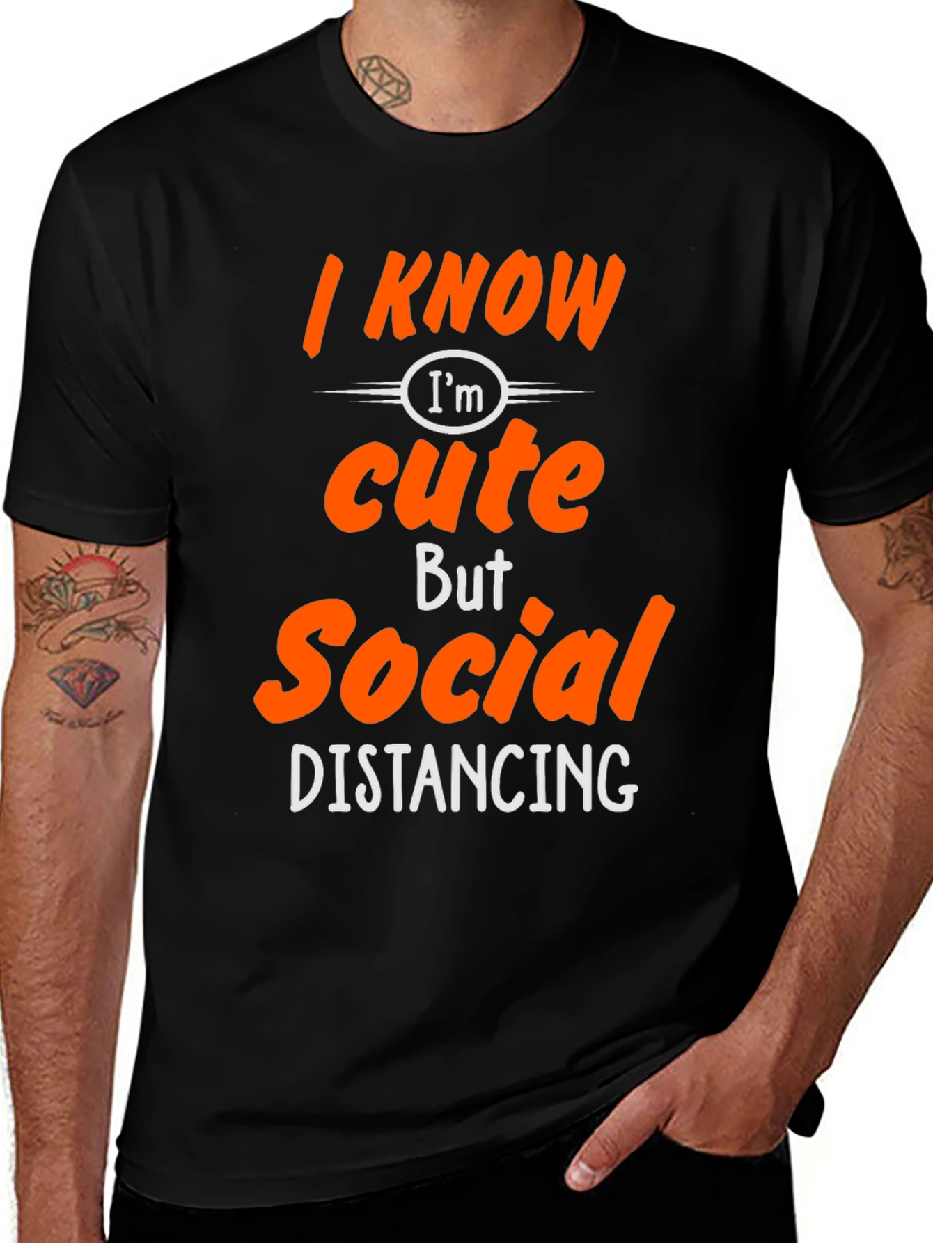 Funny Social Distancing Graphic Tee Shirt