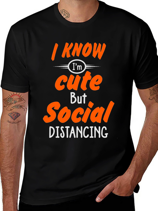 Funny Social Distancing Graphic Tee Shirt
