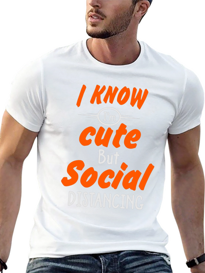 Funny Social Distancing Graphic Tee Shirt