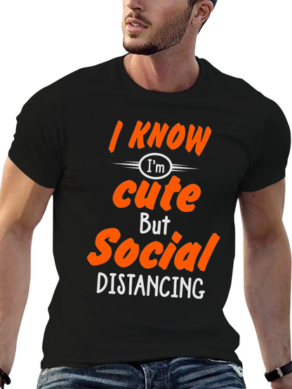 Funny Social Distancing Graphic Tee Shirt