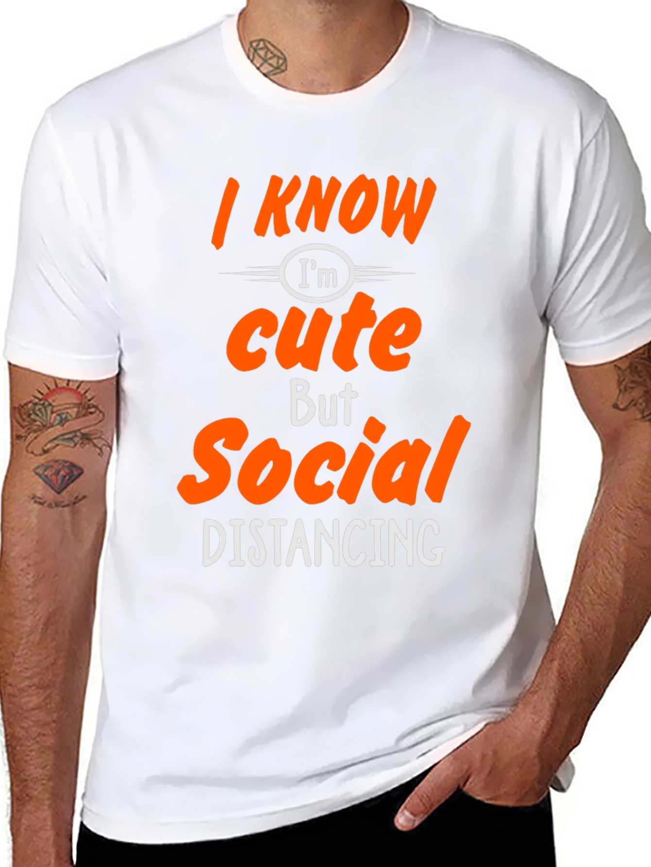 Funny Social Distancing Graphic Tee Shirt