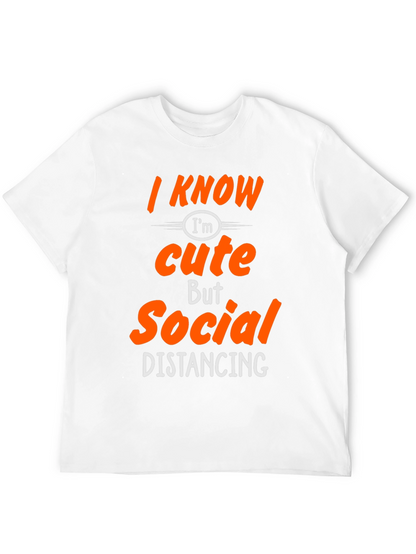 Funny Social Distancing Graphic Tee Shirt