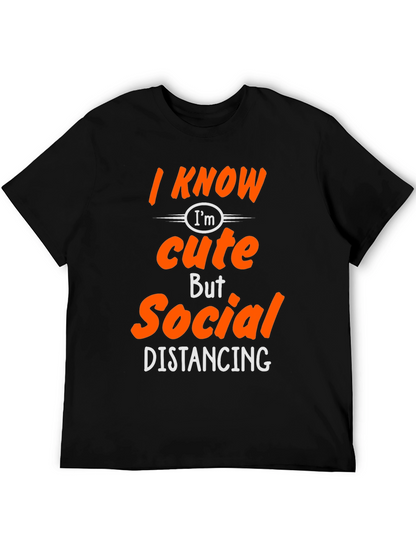 Funny Social Distancing Graphic Tee Shirt