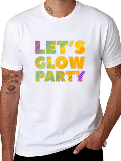 Lets Glow Party Black T-Shirt