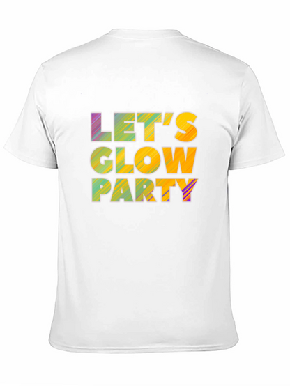 Lets Glow Party Black T-Shirt