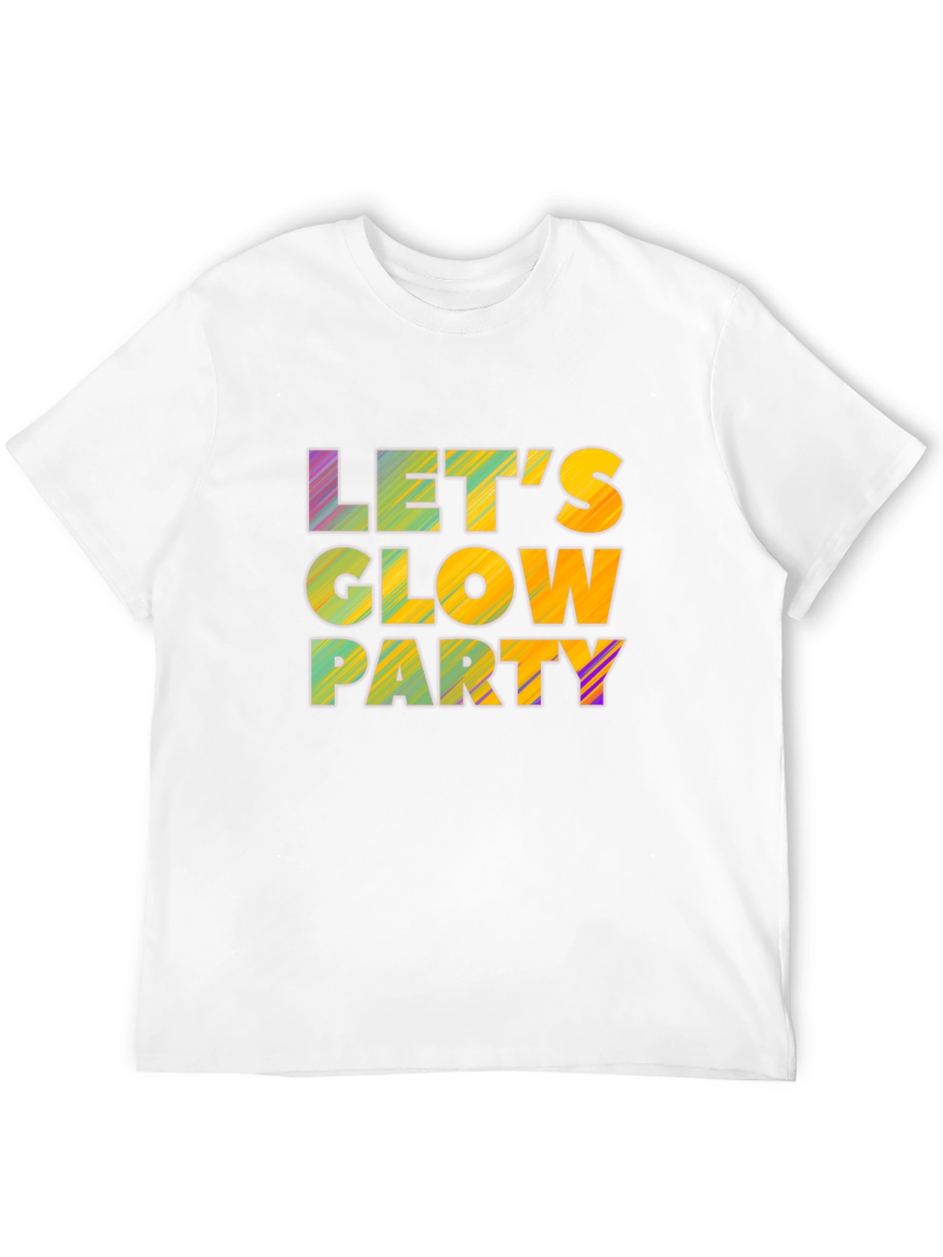 Lets Glow Party Black T-Shirt