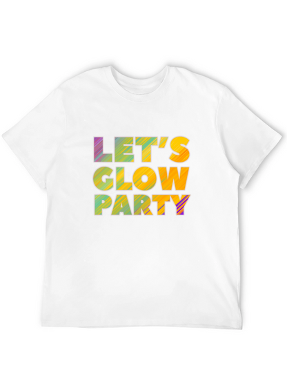 Lets Glow Party Black T-Shirt