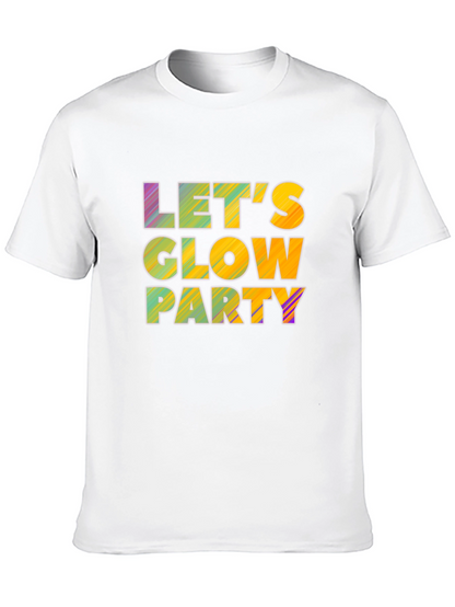 Lets Glow Party Black T-Shirt