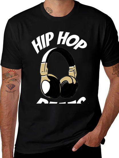Hip Hop Beats T-Shirt - Black Graphic Tee