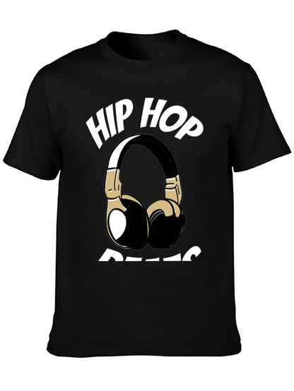 Hip Hop Beats T-Shirt - Black Graphic Tee