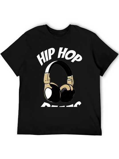 Hip Hop Beats T-Shirt - Black Graphic Tee