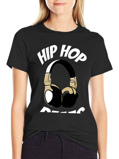 Hip Hop Beats T-Shirt - Black Graphic Tee