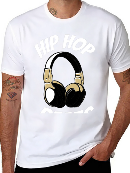 Hip Hop Beats T-Shirt - Black Graphic Tee