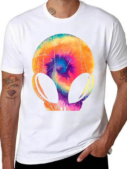 Retro Alien Tie-Dye Graphic Tee