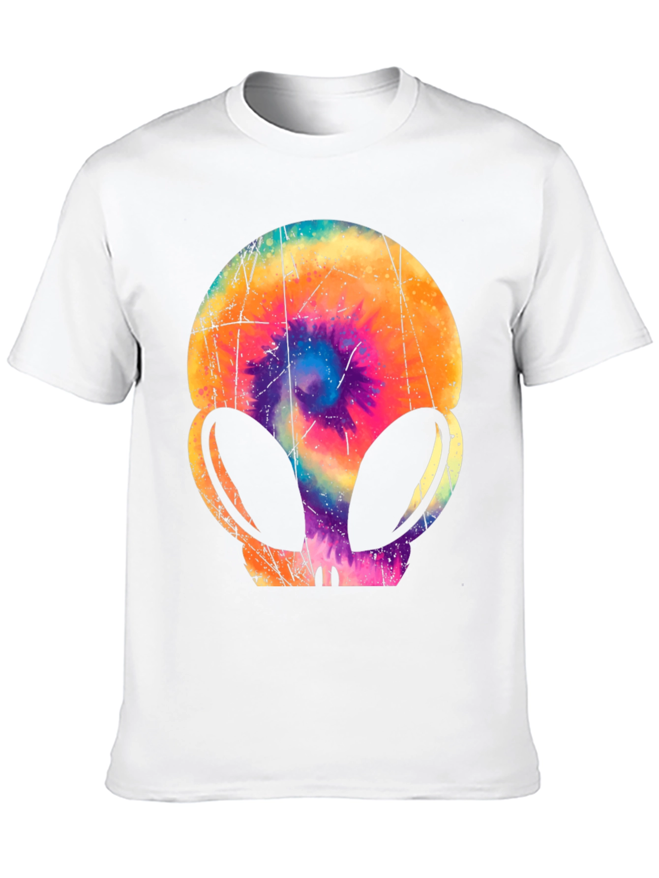 Retro Alien Tie-Dye Graphic Tee