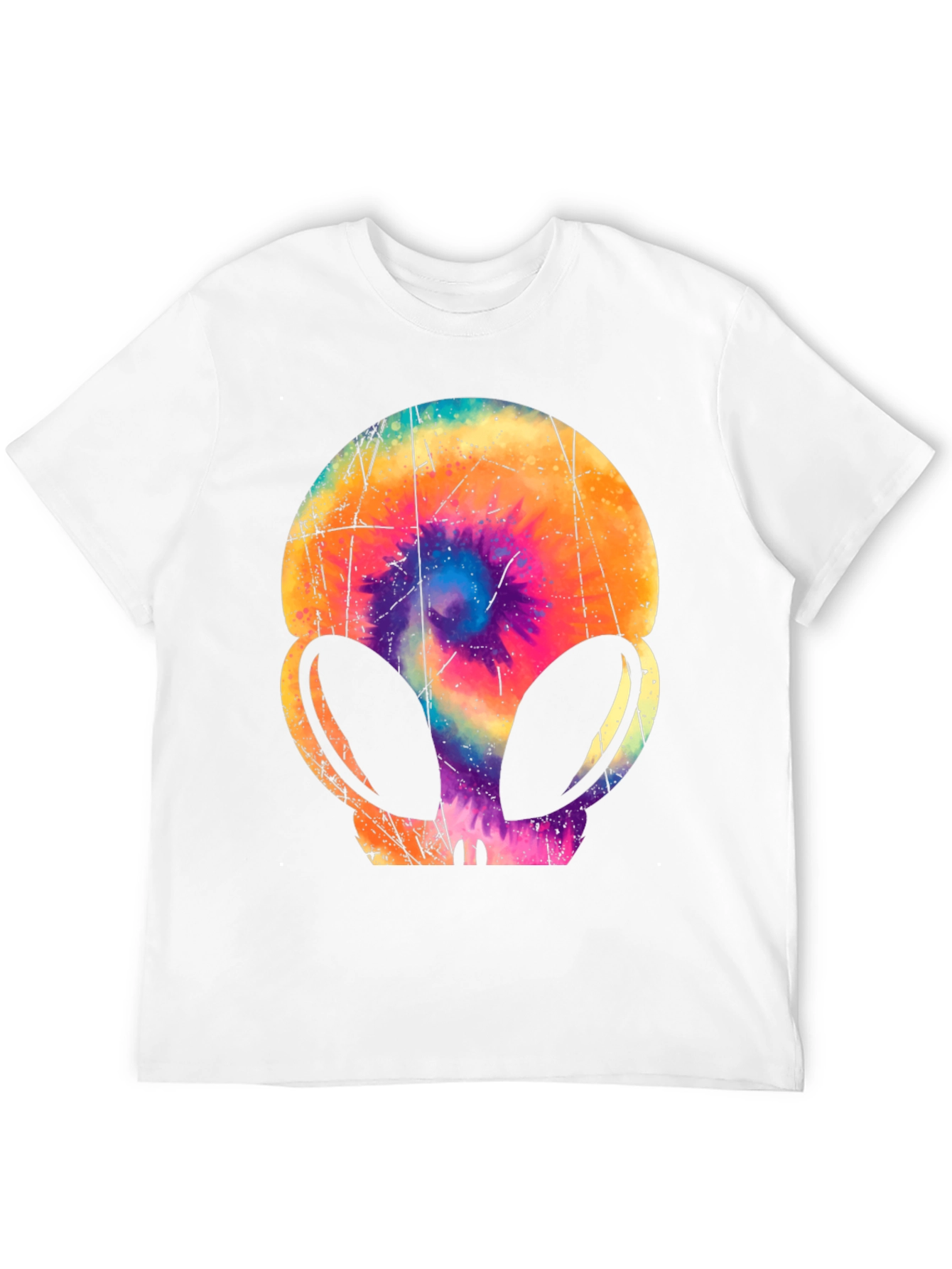 Retro Alien Tie-Dye Graphic Tee