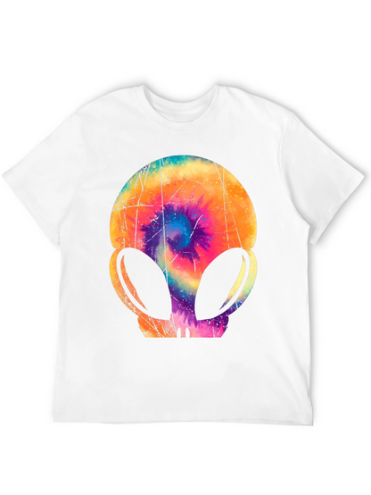 Retro Alien Tie-Dye Graphic Tee
