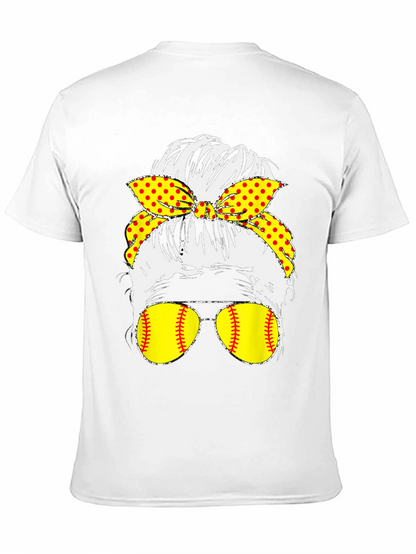 Softball Messy Bun T-Shirt