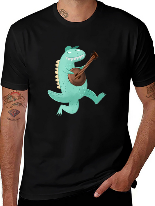 Dino Banjo Black T-Shirt