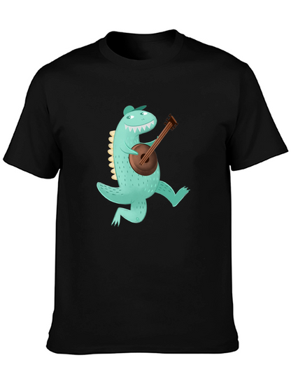 Dino Banjo Black T-Shirt