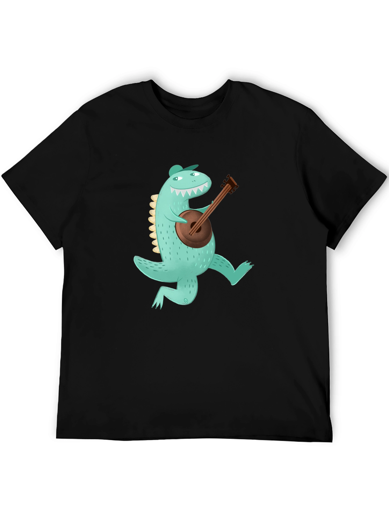Dino Banjo Black T-Shirt