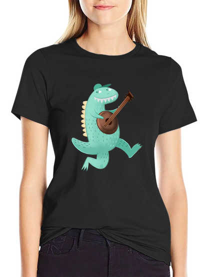 Dino Banjo Black T-Shirt