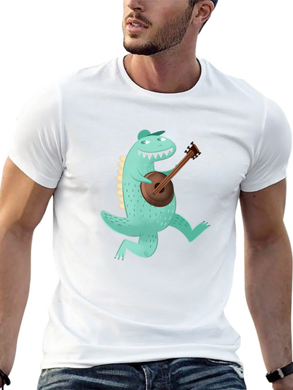 Dino Banjo Black T-Shirt