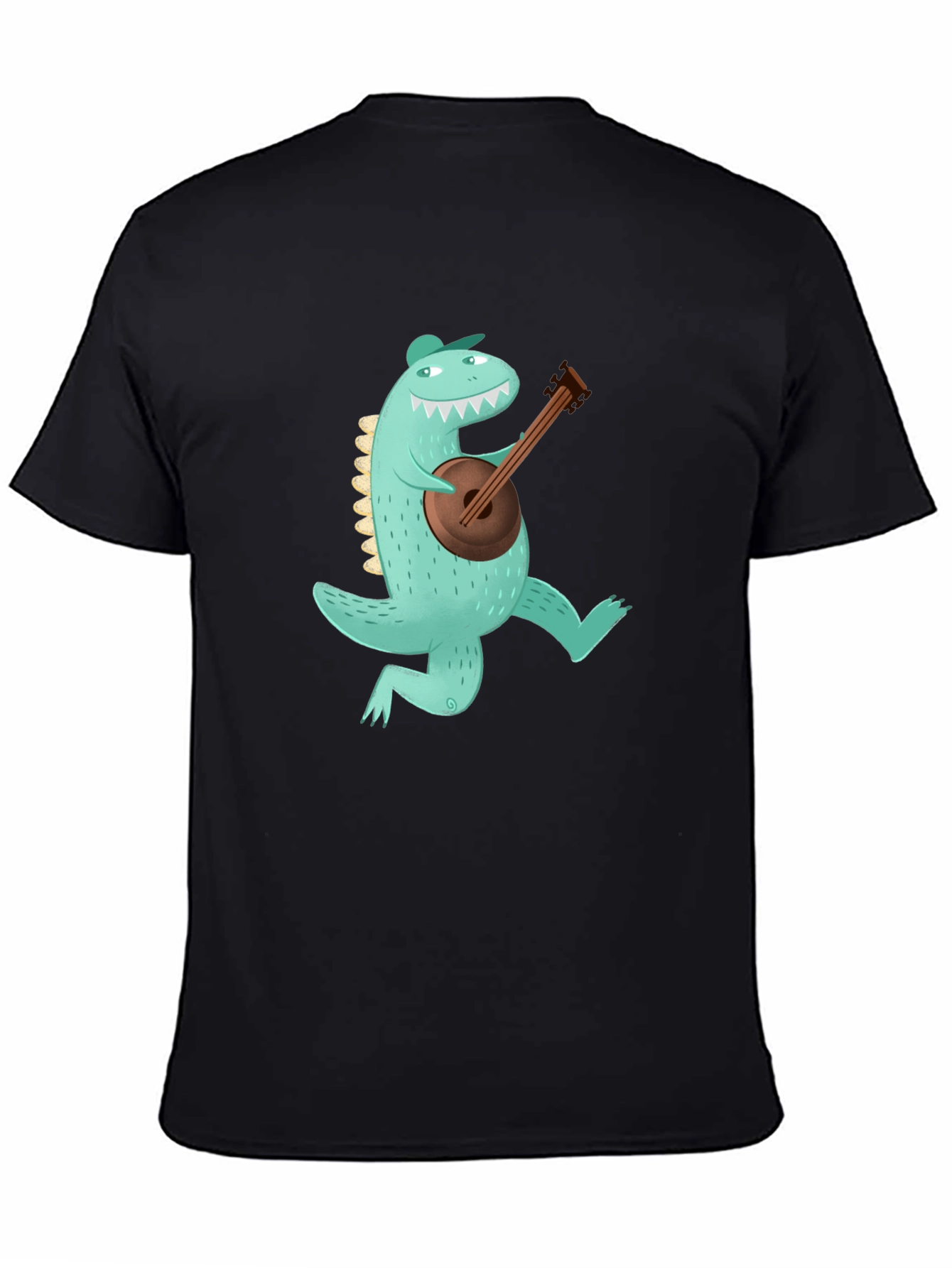 Dino Banjo Black T-Shirt