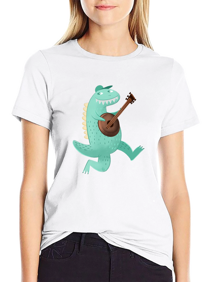 Dino Banjo Black T-Shirt
