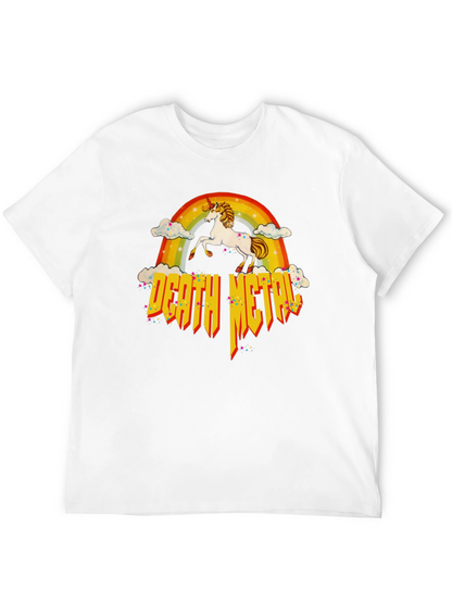 Unicorn Rainbow Death Metal T-Shirt