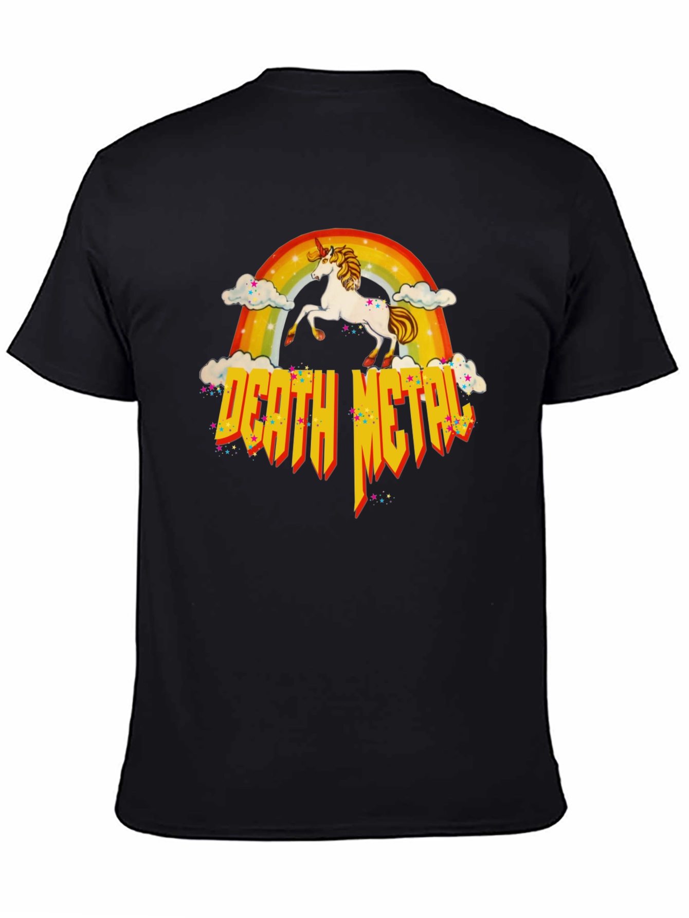 Unicorn Rainbow Death Metal T-Shirt