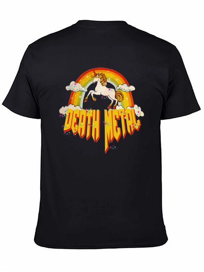 Unicorn Rainbow Death Metal T-Shirt