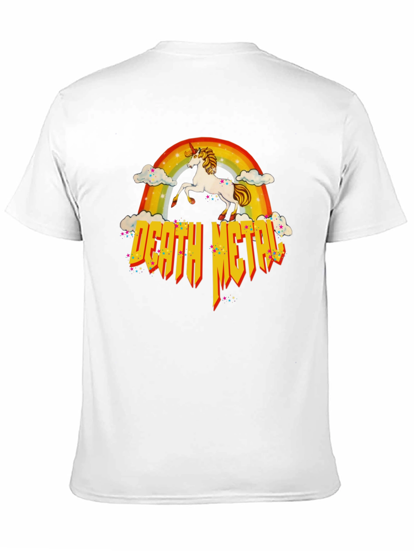 Unicorn Rainbow Death Metal T-Shirt