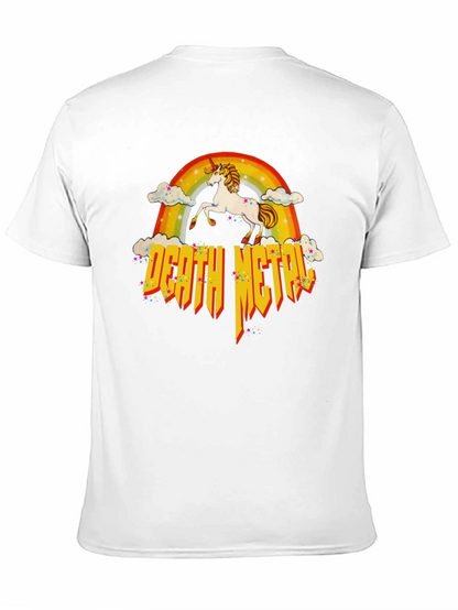 Unicorn Rainbow Death Metal T-Shirt
