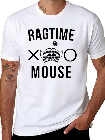 Ragtime Mouse Graphic T-Shirt Black Mens